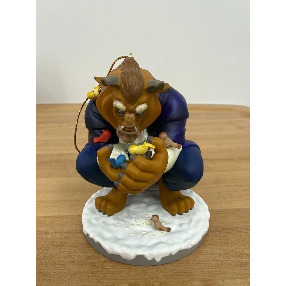 (2) Disney's Christmas Magic Ornaments Made by Grolier Beauty‎ (Belle) & Beast